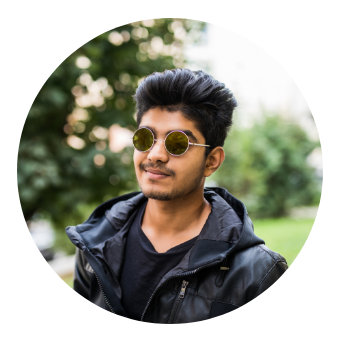 Portrait of a man wearing sunglasses and a dark jacket, turnkey interior design in Bhilai and Raipur